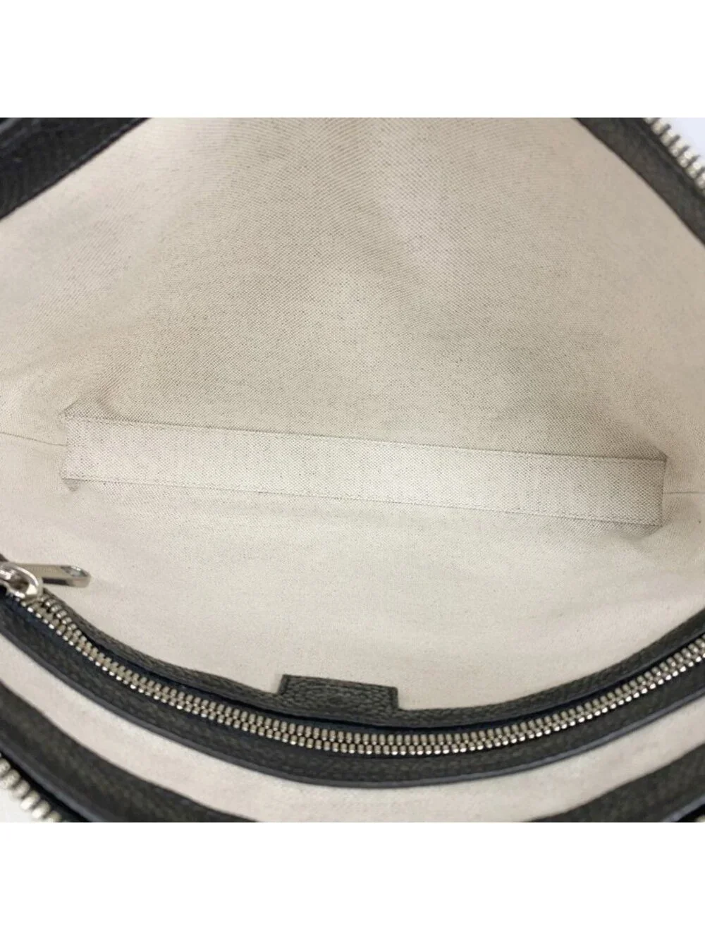 Gucci Shoulder Bag Jumbo GG Leather Black Silver